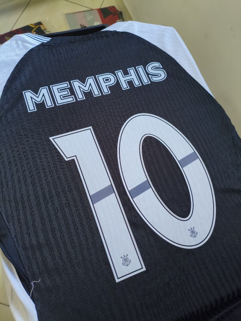 Personalização nome e número — exemplo Corinthians