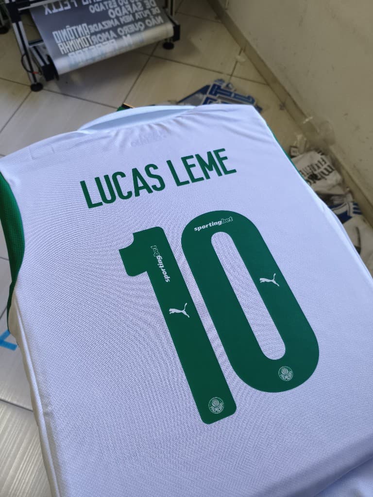 Personalização nome e número — exemplo Palmeiras