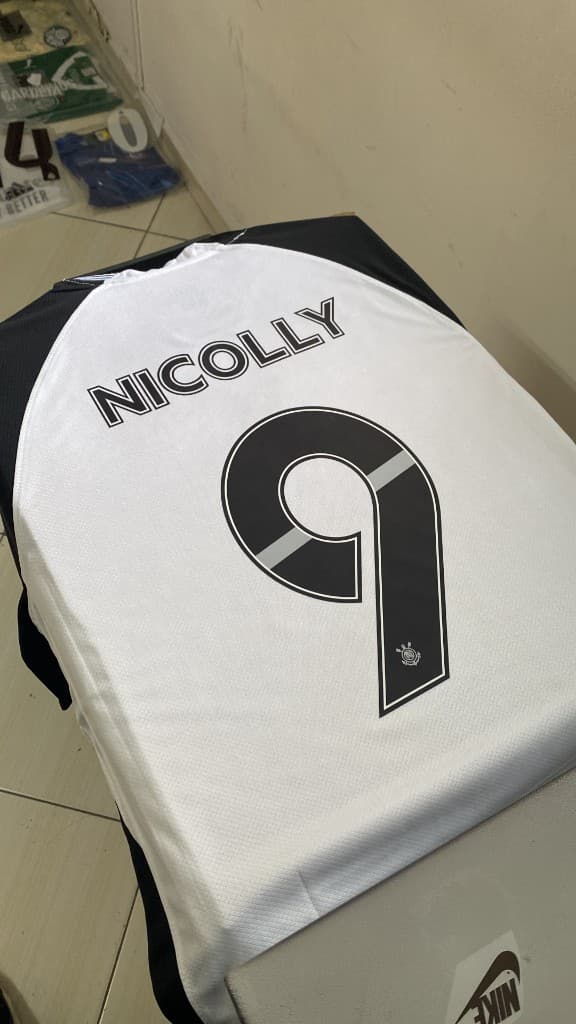 Personalização nome e número — exemplo Corinthians