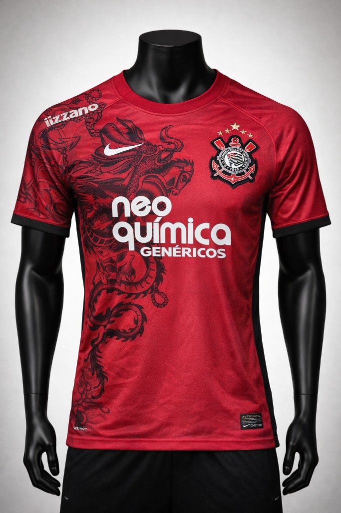 Corinthians Vermelha São Jorge - Retrô Tailandesa